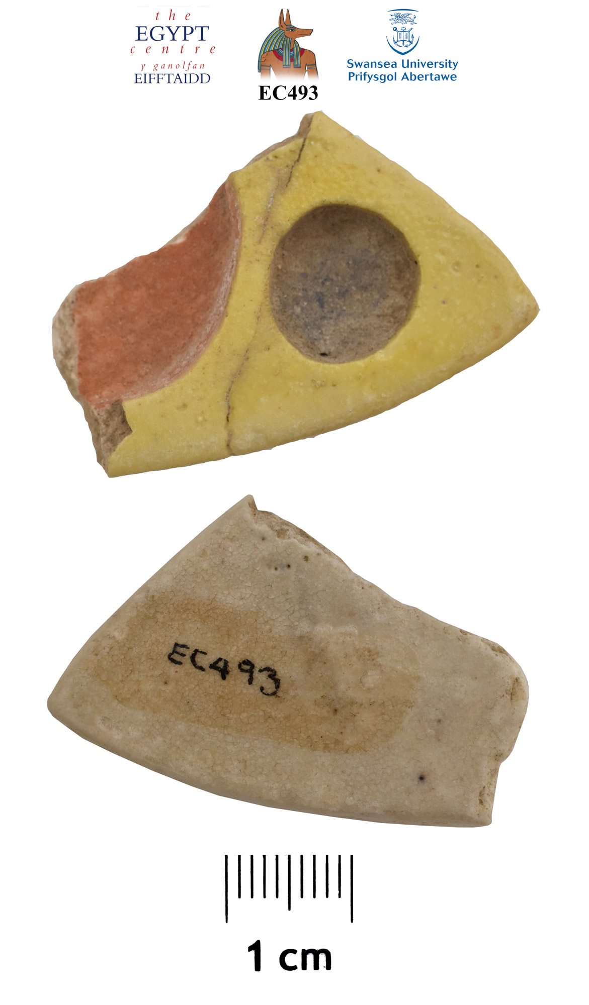 Image for: Fragment of a faience object